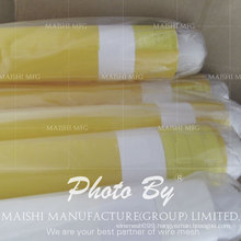 White/Yellow 100% Monofilament Polyester Silk Screen Printing Mesh